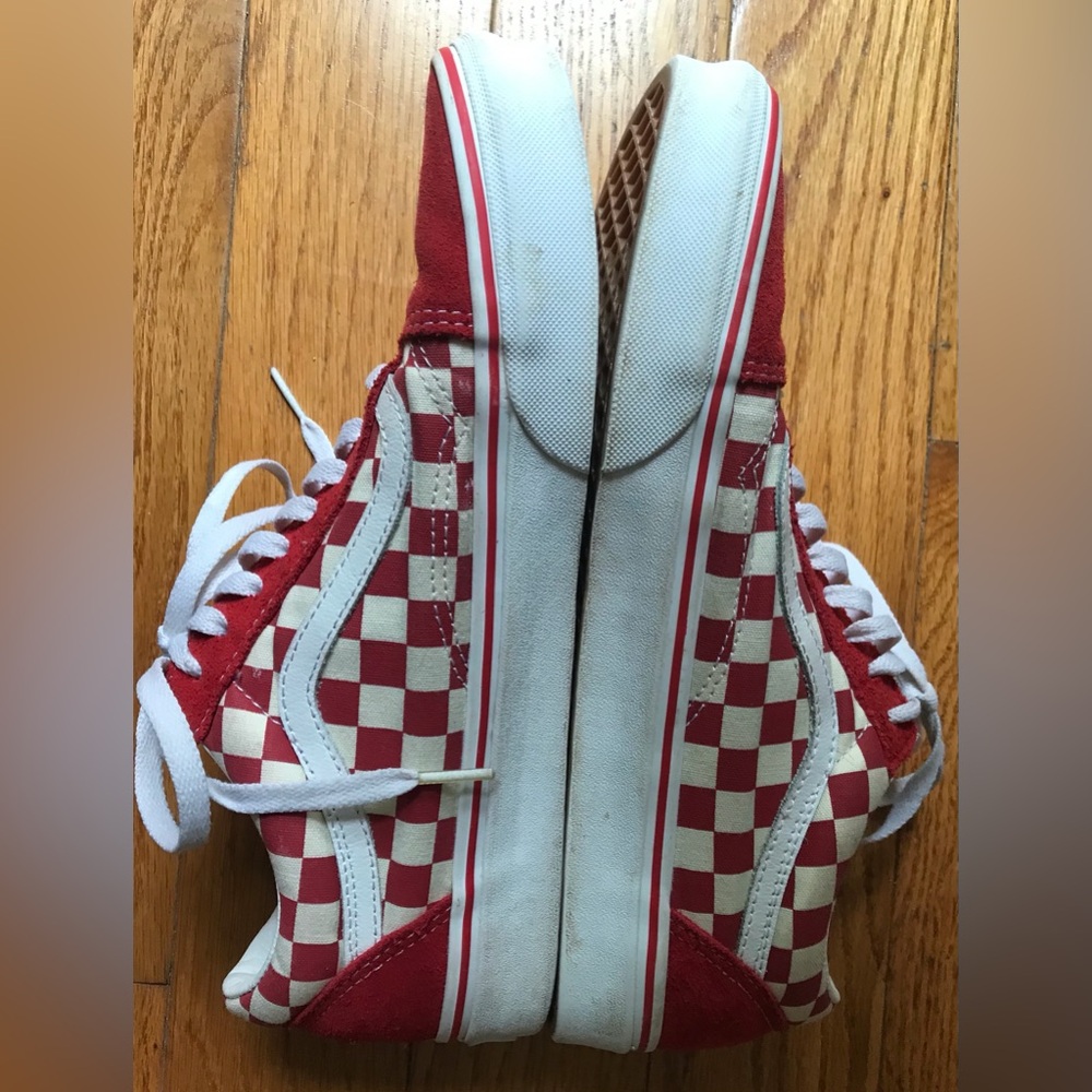 Vans Sneaker Old Skool, checkered red, low top lace-up, Unisex 11 W, 9.5M - Picture 3 of 9